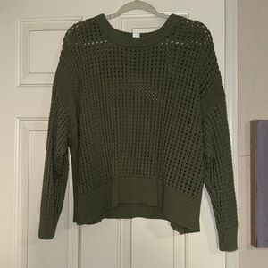 Old Navy Olive Green Knit Sweater